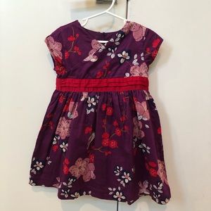 Tea Collection - purple cotton w flowers